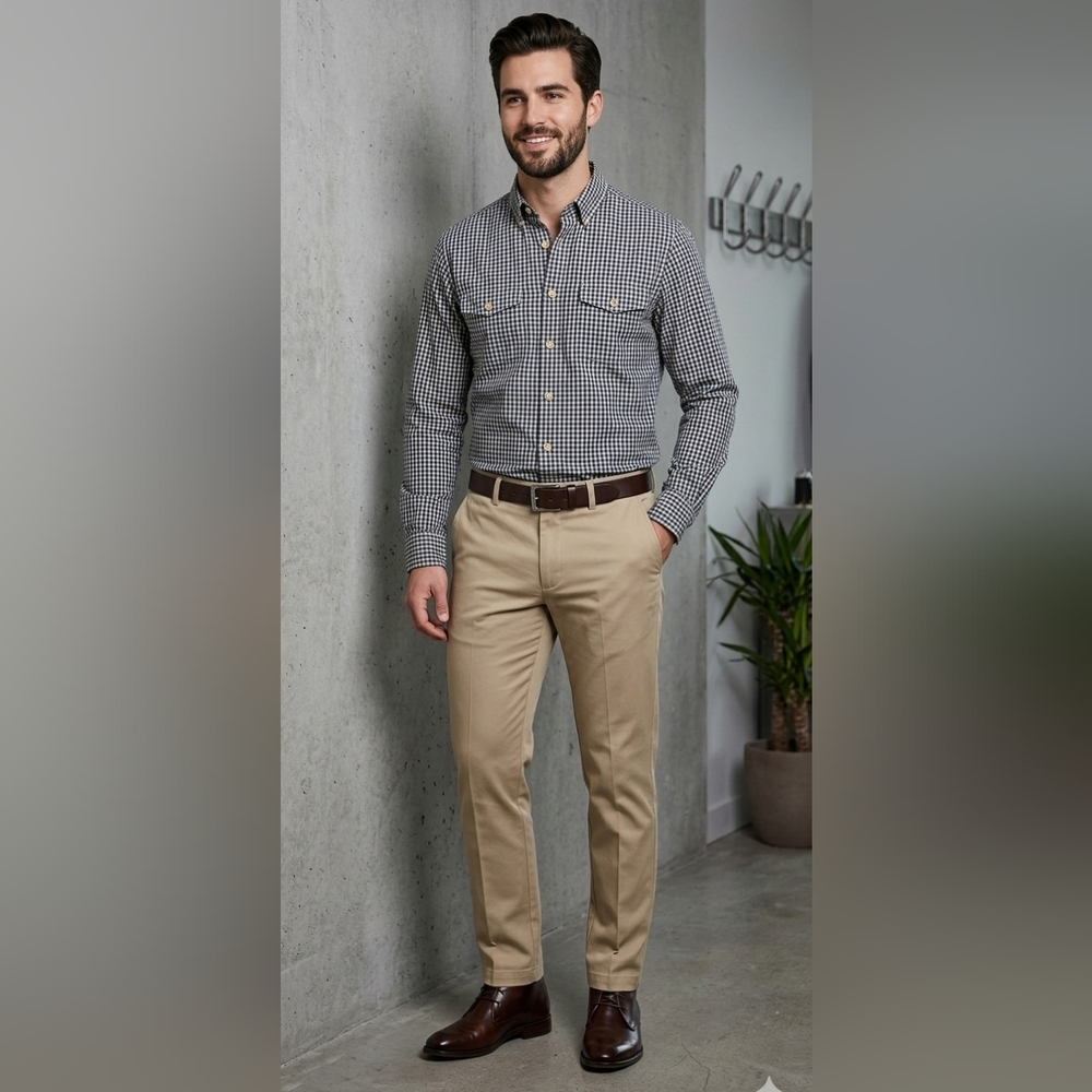 EZS by Luxire British Khaki Chino Pants Size 34x30